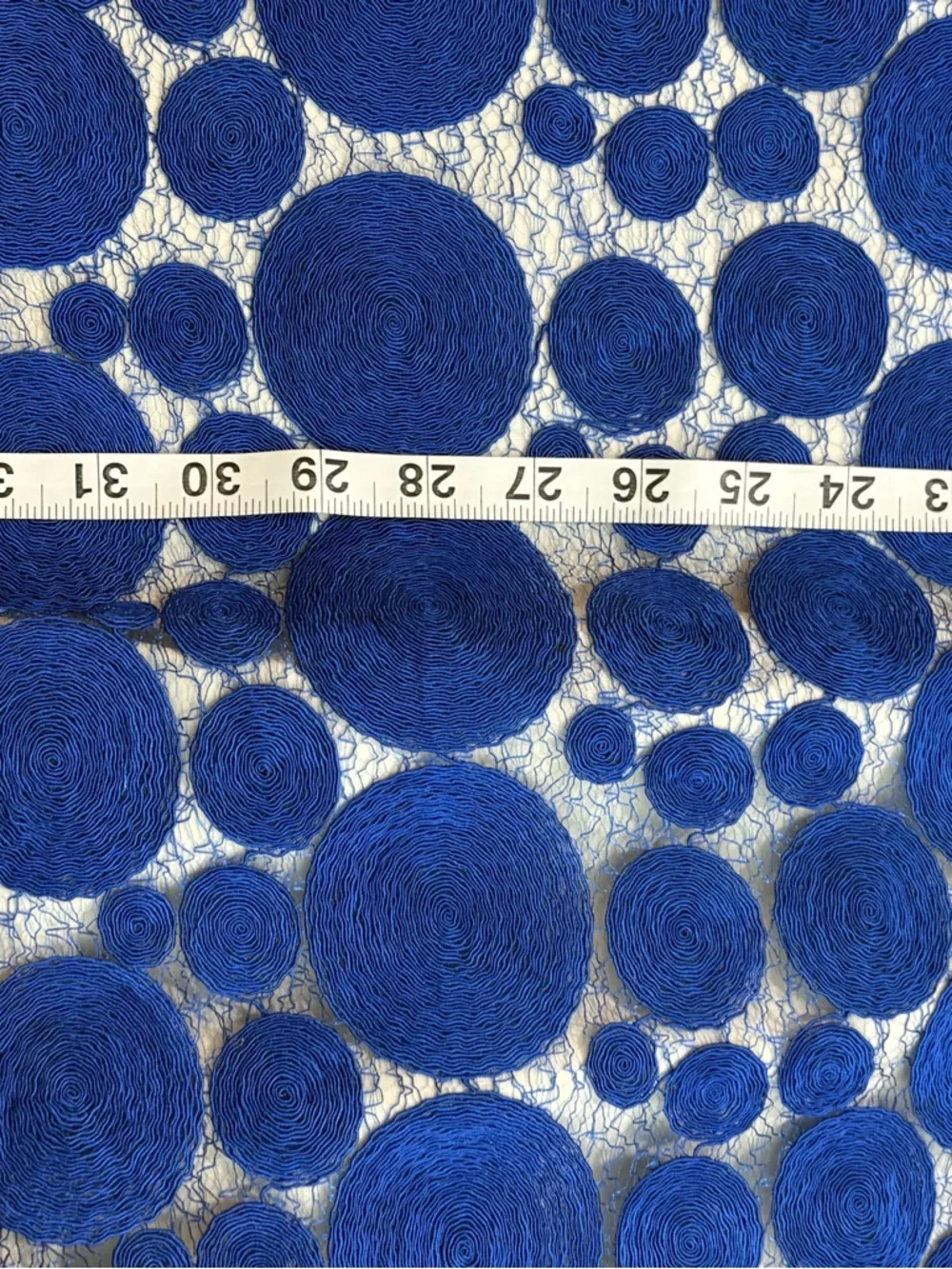 Alice + Olivia Cobalt Blue Sleeveless Circle Lace Sheath Dress Silk Lined - Picture 11 of 14